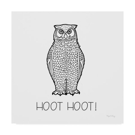 Elyse DeNeige 'Color The Forest V Hoot Hoot' Canvas Art,18x18